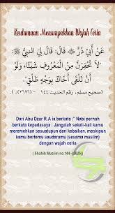 Keutamaan Menampakkan Wajah Ceria Wajah
