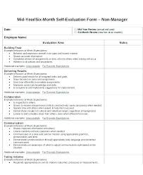 Self Performance Review Examples On Sample Employee Assessment ...