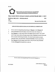 Soalan ramalan spm 2019 via happierasian.web.app. Soalan Percubaan Upsr 2019 Bahasa Melayu Negeri Sembilan