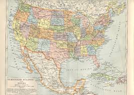 Vintage colorful united state america map vector. Old Maps Of The United States Vintage Prints Free Pdf Maps