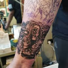 Design undertaker logo tattoo indeed recently is being hunted by consumers around us, maybe one of you personally. Liberty Bell Tattoo Parlour The Start Of An Undertaker Piece Can T Wait To See It Finished Done By Lincoln Tattoos Using Atlastattoosupplies Killerinktattoo Fkirons Ezcartridgecouk Hustlebutterdeluxe Worldfamousink Theundertaker Undertaker