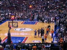 wells fargo center section cc120 home of philadelphia