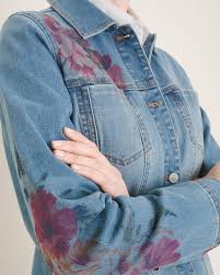 Reversible floral and red jacket. Women S Denim Jackets Jean Jackets Chico S