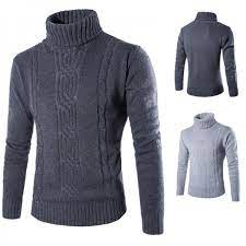 Get the big brands for less, now! Buy Winter High Neck Thick Warm Sweater Men Turtleneck Mens Sweaters Slim Fit Pullover Men Knitwear Male Double Collar