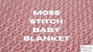 Moss Stitch Baby Blanket Easy Crochet Blanket Tutorial Youtube
