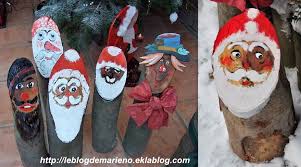 Chaque rondin de bois est différent car chaque arbre l'est également. Faire Des Peres Noel En Buches De Bois Page 2