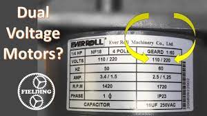 Only 110 volt at the switch. Dual Voltage Motors How They Work And Wiring Them Without The Wire Labels 059 Youtube