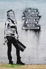 We offer banksy prints unframed art prints. Graffiti If You Want To Achive Greatness Not Banksy Extra Large Metal Art Wall Print Photo On Met Achive Art Ba Banksy Art Street Art Street Art Banksy