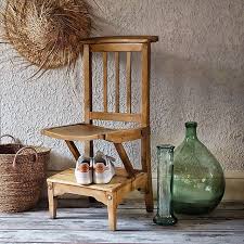 Chaise En Bois Prie Dieu Stella Avec Assise Relevable A Detourner En Porte Vetements Dans Une Chambre Ou Une Salle Deau Decor Home Decor Dining Chairs