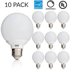 10 Pack Ul Energy Star Listed 6w Dimmable G25 Led Bulb 60w Equivalent Vanity Light Bulb Daylight 5000k Medium E26 Screw Base Omnidirectional Globe Bulb Walmart Com Walmart Com