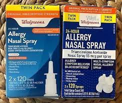 Lot Of 2 Walgreens Allergy Nasal Spray 24 Hour 2 Bottles Ea 120 Sprays Ea New Ebay Allergy Nasal Spray Nasal Spray Allergies