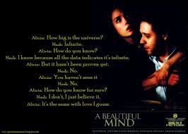 A beautiful mind quote about love. Beautiful Mind Quotes Quotesgram