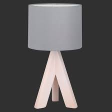 La plupart utilisent une simple. Lampe De Chevet Bois Agathe Abat Jour Gris Millumine