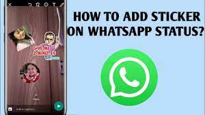 How to write text on whatsapp stickers? How To Add Sticker On Whatsapp Status Youtube