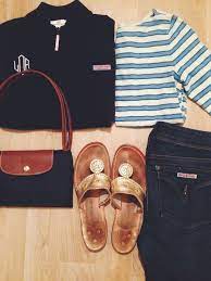 Time For Class Ootd Preppy Vineyardvines Jcrew Hudsonjeans Jackrogers Longchamp Collegeprep Preppy Style Style Preppy Girl