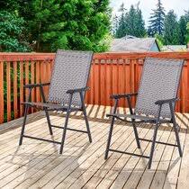 Wood chair durable foldable wood chair wooden deck chair folding wood chair black wood study ottoman chairs garden outdoor patio folding arm reclining chairs solid teak wood furniture 14,626 patio wooden chairs products are offered for sale by suppliers on alibaba.com, of which. Folding Patio Dining Chairs You Ll Love In 2021 Wayfair
