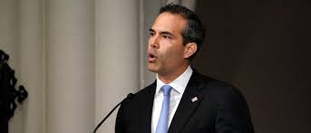 (bush's campaign swag features a beer koozie that quotes trump saying: The Only Bush That Likes Me George P Bush Quotes Trump Support On Beer Koozies The Daily Caller