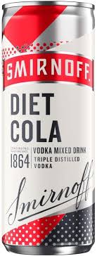 A vodka that's known around the world, smirnoff is born of a long history of charcoal filtration to give smooth mouth feel and a pure, clean flavour. Smirnoff Red Label Vodka And Diet Cola 250ml Amazon Co Uk Grocery