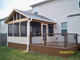 screen porch with trex deck and aluminum spindles deck designs backyard screened in porch house with porch