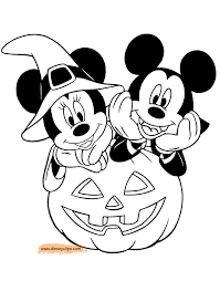 Minnie And Mickey Halloween Coloring Pages Halloween Coloring Book Mickey Mouse Coloring Pages Free Halloween Coloring Pages