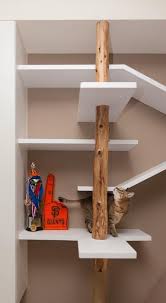 Customizable from how high and how long you'd like the cat walk to be simple installation yet extremely secure for cats to jump and land Wall Shelves Pet Furniture Design Idea To Please Cats