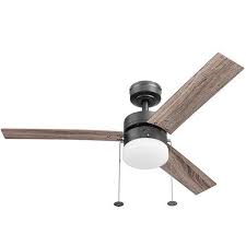 Harbor Breeze Vue 44 In Matte Bronze Led Indoor Downrod Ceiling Fan 3 Blade Lowes Com In 2020 Ceiling Fan With Light Fan Light Ceiling Fan