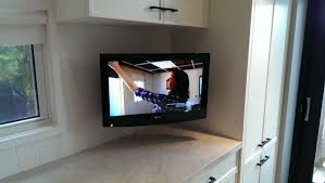 Kitchen Tv No Visible Cables Wall Mounted Tv Tv In Kitchen Wall Mounted Tv Wall Mounted Tv Cabinet