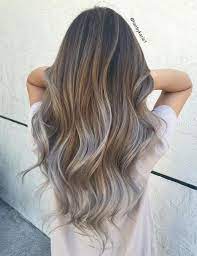Light Brown To Silver Balayage Hair Simple Gorgeous Have A Look Ladies 3 Hair Styles Balayage Hair Hair Color Balayage