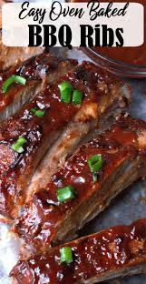 Easy Oven Bbq Baked Ribs Recipe Butter Your Biscuit Recipe Rib Recipes Baked Ribs Baked Bbq Ribs