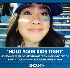 Kaitlynn Saunders would have turned 16 years old today. Instead, her  parents are planning her funeral. She suffered a heart attack and died last  week. Full story:  https://www.khou.com/article/news/local/baytown-teen-heart-attack-death/285-a4897bb5-5725  ...