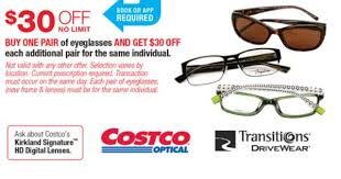 Warehouse Coupon Offers Costco Eyeglasses Frame
