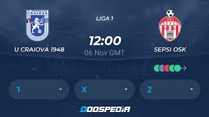 Sepsi osk won 1 matches. U Craiova 1948 Sepsi Osk Live Score Stream Odds Stats News