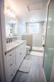 This collection of contemporary tinted and clear glass tiles is available in a variety of dimensions for a customizable look on floors, walls, in the shower and surrounding the bath. 75 Beautiful Glass Tile Bathroom Pictures Ideas August 2021 Houzz