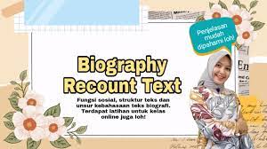 Maybe you would like to learn more about one of these? Biography Recount Text Youtube