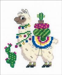Llama Counted Cross Stitch Kit