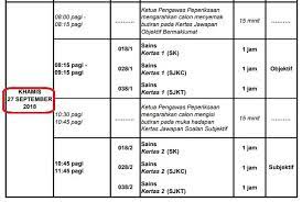 Jadual waktu tarikh peperiksaan upsr 2020 tahun 6. Jadual Peperiksaan Upsr 2018 Tahun 6