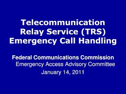 Telecommunications relay service is a telephone service that allows persons with hearing or speech disabilities to place and receive telephone calls. Ppt Telecommunication Relay Service Trs Emergency Call Handling Powerpoint Presentation Id 6524486