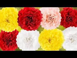 Ideen Mit Herz Nelken Aus Krepp Papier Basteln Diy Bluten Bunte Papierblumen Youtube Blumen Selber Basteln Basteln Mit Papier Blumen Basteln