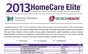 Elite home health provides a variety of services, including skilled nursing, therapy services, social services and personal care. Stat Home Health Makes 2013 Homecare Elite List The Carpenter Health Network