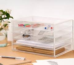 Clair Acrylique 5 Tiroirs Cosmetique Maquillage Organisateur De Bureau Porte Papeterie Buy Organisateur Cosmetique Acrylique Clair De 5 Tiroirs Organisateur A In 2020 Muji Storage Muji Stationery Desk Organization Office