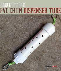 How To Make A Pvc Chum Dispenser Tube Video Survival Life Fishing Tips How To Catch Catfish Catfish Bait
