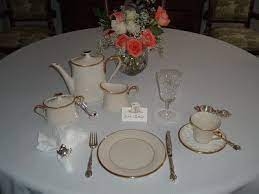 For an informal tea around the kitchen table, an assortment of robust, rustic china is ideal.ceramics from the 1940s and 1950s how to dress a table. Tea With Miss Janice Post 11 Tea Table Settings Tea Time Table Proper Table Setting