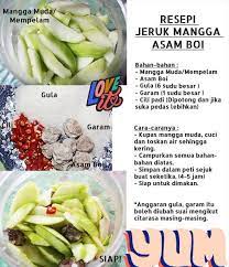Tampilannya yang menarik dan banyaknya buah mangga pada puding bikin kamu gemas untuk memakannya. Apa Kata Kita Cuba Resepi Jeruk Mangga Jeruk Liur Leleh Facebook