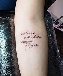 What are you waiting for as here comes a. Disney Quote Tattoos Popsugar Love Sex