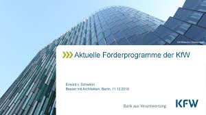 Die 1948 per gesetz als kreditanstalt für wiederaufbau (kurz kfw) gegründete staatliche auch wenn die kfw für jedes förderprogramm umfangreiche merkblätter mit den förderbedingungen. Aktuelle Forderprogramme Der Kfw Ppt Herunterladen