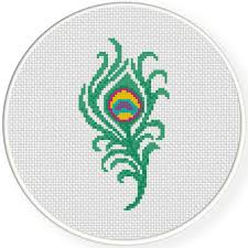 I've chosen a peacock design that i made a couple of days ago. Peacock Feather Cross Stitch Pattern Daily Cross Stitch