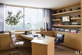 65 Home Office Ideas That Will Inspire Productivity Architectural Digest This office overlooks a living room but still feels separated thanks to the small containing wall that supports the desk. 65 home office ideas that will inspire