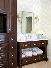 Choosing bathroom tile for a master bathroom renovations. Chocolate Brown Bathroom Cabinets Design Ideas