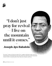 🔥 The Fire Still Speaks — Apostle Joseph Ayo Babalola He wasn't trained in  seminary halls — He was trained in the womb of travail. The mountains were  his classrooms. The Spirit