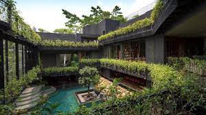 During the design process, architects selected natural materials. Five Houses From Courtyard Living Contemporary Houses Of The Asia Pacific